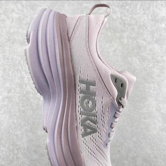 Hoka One One Women's Sneakers in Light Pink and Lavender - Picture 6 of 9